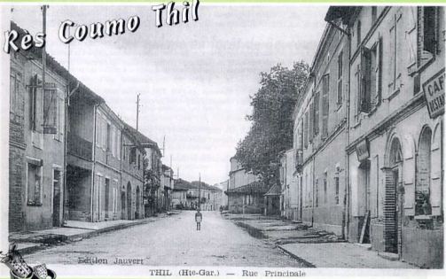 Rue principale de Thil en Haute Garonne