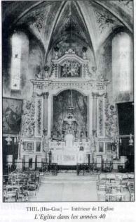 Intérieur de l'église Saint Laurent de Thil